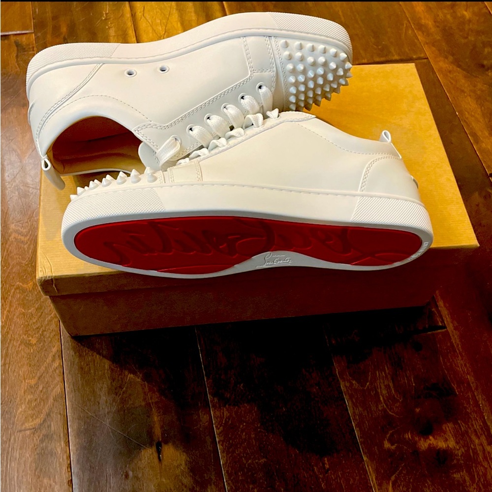 Christian Louboutin Junior Spikes size 40EU white
